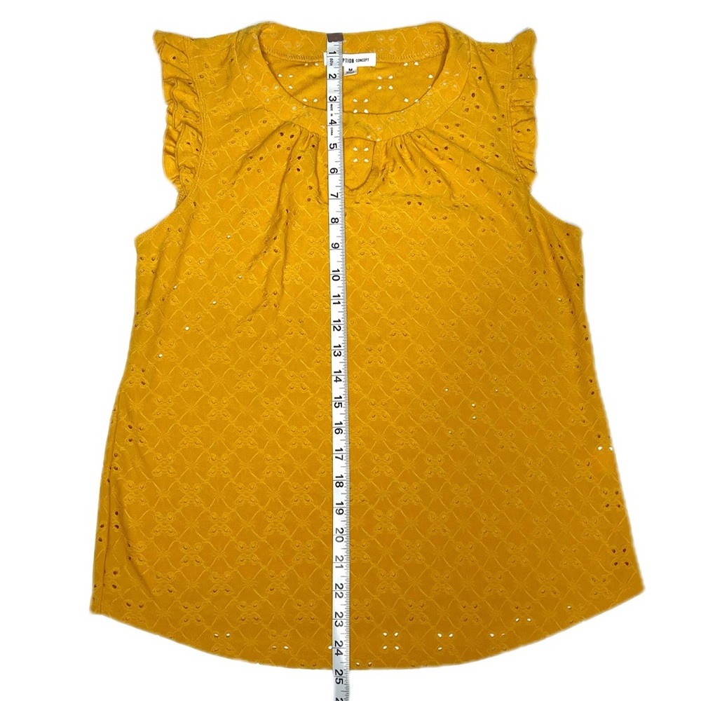 Perseption Concept Mustard Yellow Sleeveless - image 3